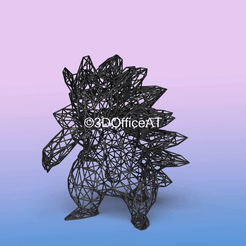 028.gif Файл STL #028 Sandslash Pokemon Wiremon Figure・Шаблон для 3D-печати для загрузки