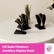 Miniature_Jewellery_Busts.gif 1:12 Miniature Necklace Jewellery / Jewelry Display Busts