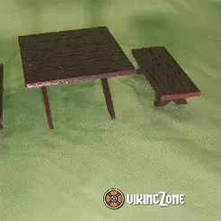 Anim.gif 3D file Exclusive Garden Table for your Bluey, Pinipon and Barbie Dolls - Create Epic Play Scenarios!・3D printable design to download
