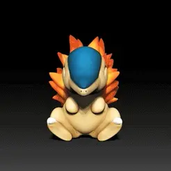 Cyndaquil.gif STL file Cyndaquil PLANTER VERSION - POKÉMON FIGURINE - 3D PRINT MODEL・Template to download and 3D print, adamchai