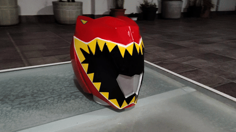 Power Rangers Dino Charge Red Helmet  (Zyuden Sentai Kyoryuger - Kyoryu red)