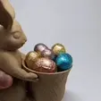Easter Bunny by 3DWithUs Gif 4-3.gif Fichier STL gratuit Lapin de Pâques Jouet/Pot/Planter・Objet imprimable en 3D à télécharger