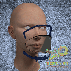 protector facial 03 .gif Download file MOUTHGUARD protector for covid 19 • 3D print design, zaider