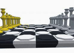 72nida.gif Fichier STL gratuit Jeu d'échecs avec plateau・Objet à télécharger et à imprimer en 3D, BlackAdder