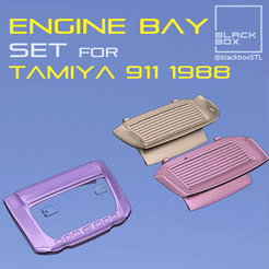 0.gif 3D file Engine Bay set to Tamiya 1988 Porsche Turbo 1-24th・Model to download and 3D print, BlackBox