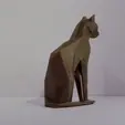 photo.gif Low poly sitting cat