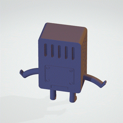 GIF.gif STL file BMO from Adventure Time・Model to download and 3D print, Baclazhanchick