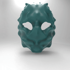 untitled.200.gif STL-Datei WIMPERNTUSCHE MASKE VORONOI COSPLAY HALLOWEEN・3D-Druck-Idee zum Herunterladen