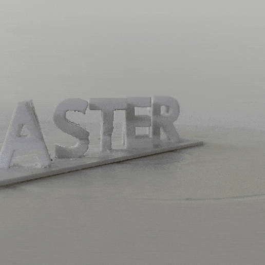 Happy Easter text flip. 3D model