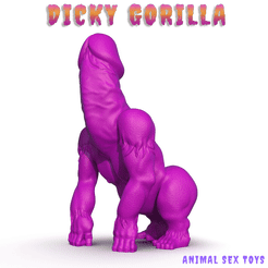 Dicky_Gorilla_Support.gif Fichier STL dicky gorilla 🦍・Design pour imprimante 3D à télécharger