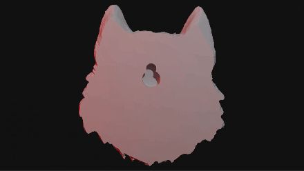 0001-0400-59.gif Wolf Head Wall Decoration, Witcher, wolf, dog