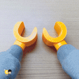레고손-gif-1.gif Fichier STL 👐 Play Yellow Toy Hand & Maracas 🥁・Design pour imprimante 3D à télécharger