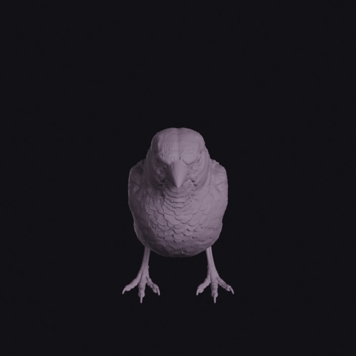Sitting Sparrow Figurine