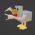 abuenomaster.gif minecraft weird meme chicken with hands a bueno adios master, meme del pollo de minecraft