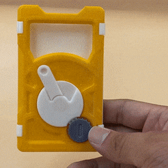 ezgif.com-gif-maker-4.gif Free STL file CARD AND CASH HOLDER (Only new Top plate and Bottom plate)・Template to download and 3D print