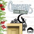 014a.gif 🎅 Christmas door corner (santa, decoration, decorative, home, wall decoration, winter) - by AM-MEDIA
