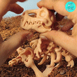 Cults3d-1.gif STL file Flexi Dino Skeleton・3D printable design to download