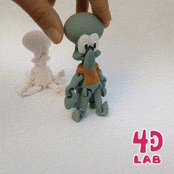 lul.gif Fichier 3D Squidward de Bob l'éponge (Flexible, pas de supports)・Idée pour impression 3D à télécharger, 4dLab