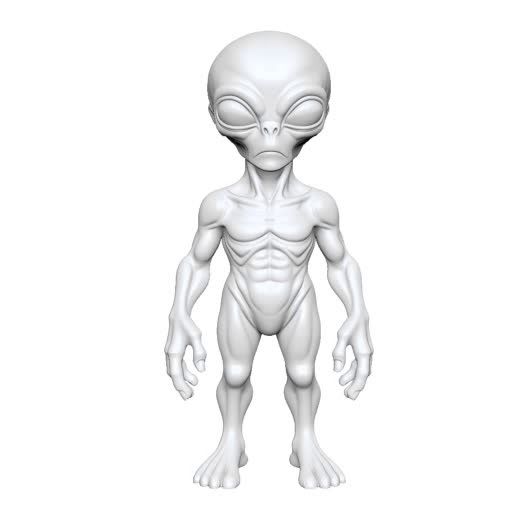 👽 Alien・ STL File for 3D printing・Cults