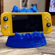 switchlite-crystalstand.gif Crystal Nintendo Switch Lite Dock | With & Without Charger Port