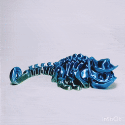 1.gif Free STL file flexy sheriff chameleon/lizard・Object to download and to 3D print, FantasyGlobe3d