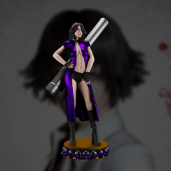 Gif.gif Файл STL Lady Devil May Cry - женский персонаж Capcom・3D-печатная модель для загрузки