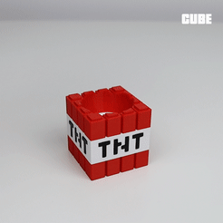 GIF-TNT.gif STL file MINECRAFT TNT EGG CUP・3D printable model to download