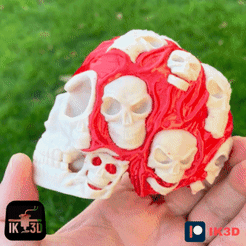 ezgif.com-resize-7.gif Fichier STL Figurine crâne de crâne・Objet pour impression 3D à télécharger