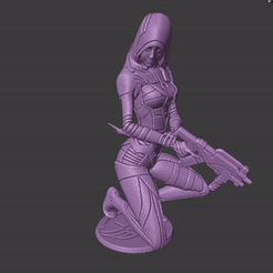 Kasumi.gif Download STL file Mass Effect Kasumi Goto Statue • 3D printing design, Tronic3100