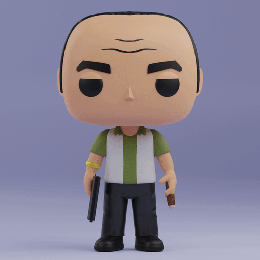 Tony Soprano funko pop from The Sopranos 3D model