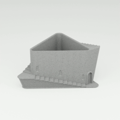 Architectural-planter-triangle-spin-24fps.gif Fichier 3MF JARDINIÈRE ARCHITECTURALE・Modèle à imprimer en 3D à télécharger, toprototyp