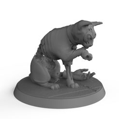 untitled.gif STL file Cute Zombie Cat・3D printable design to download, STLFLIX
