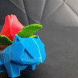 Ivysaur 3D printed.gif Fichier 3D Collection de Pokemon Low Poly 151・Plan à imprimer en 3D à télécharger