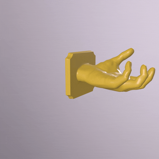 Wall Mount Hand 3D model