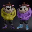 Taz-Mania_UrbanV1_Cover_3.gif Taz-Mania Urban Vibes / Urban Jordan Style From Looney Tunes 🐗, ( Multi-Parts && 3MF Shoes )