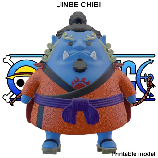 💬 Jinbe Chibi - One Piece・ STL File for 3D printing・Cults