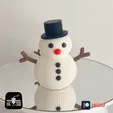ezgif.com-resize-5.gif FIGURINE ET ORNEMENT DE BONHOMME DE NEIGE TRICOTÉ - MULTIPARTS