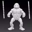 miguel2 .gif Michelangelo TMNT 6" Action Figure for 3d printing.