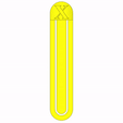 X-LETTER-GIF.gif STL file PERSONALIZED X-LETTER BOOKMARK・3D printer model to download, NASYADESIGN