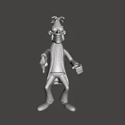 GIF.gif STL file drawings Phineas and Ferb of perry the platypus agent P doctor duffies .stl .obj・Design to download and 3D print