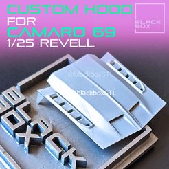 0.gif Télécharger le fichier STL Capot personnalisé pour Camaro 69 Revell 1-25th • Objet à imprimer en 3D, BlackBox