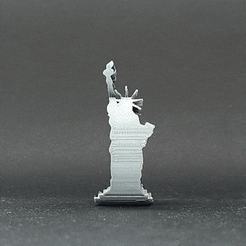 ezgif.com-optimize-16.gif Файл STL The Flips: Статуя Свободы - Apple City・3D-печать дизайна для загрузки