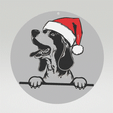 bluetick.gif Doggo Christmas Tree Ornament - Blue tick Coonhound