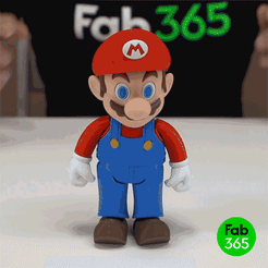 Super-Mario.gif 3D file Super Mario Foldable and articulated・3D printing idea to download