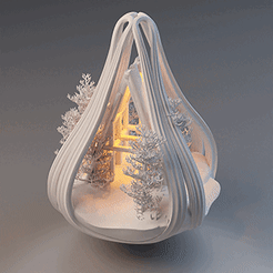 Christmas_Ornament_LED_Lampshade_04_320.gif Archivo 3D Lámparas de adorno navideño y/o guirnalda de LEDshade-04・Objeto de impresión 3D para descargar, euroreprap_eu