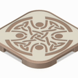 TRAY_POT_V16_GIF.gif tray board for cutting stand with celtic pattern 3d-print and cnc