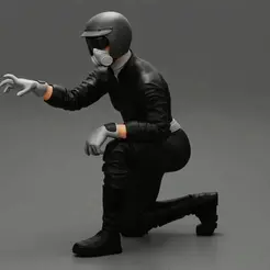 ezgif.com-gif-maker-10.gif 3D file Drag Racing driver sitting in a gas mask・3D printable design to download