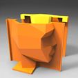 untitled.2087.gif faceted origami mold faceted cement flower pot polyplanter head face head face