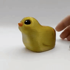 ezgif.com-video-to-gif-21.gif STL file Floppy Legged Chick, Print in Place, Toy・Design to download and 3D print