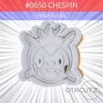 0650_Chespin~PRIVATE_USE_CULTS3D_OTACUTZ.gif #0650 Chespin Cookie Cutter / Pokémon